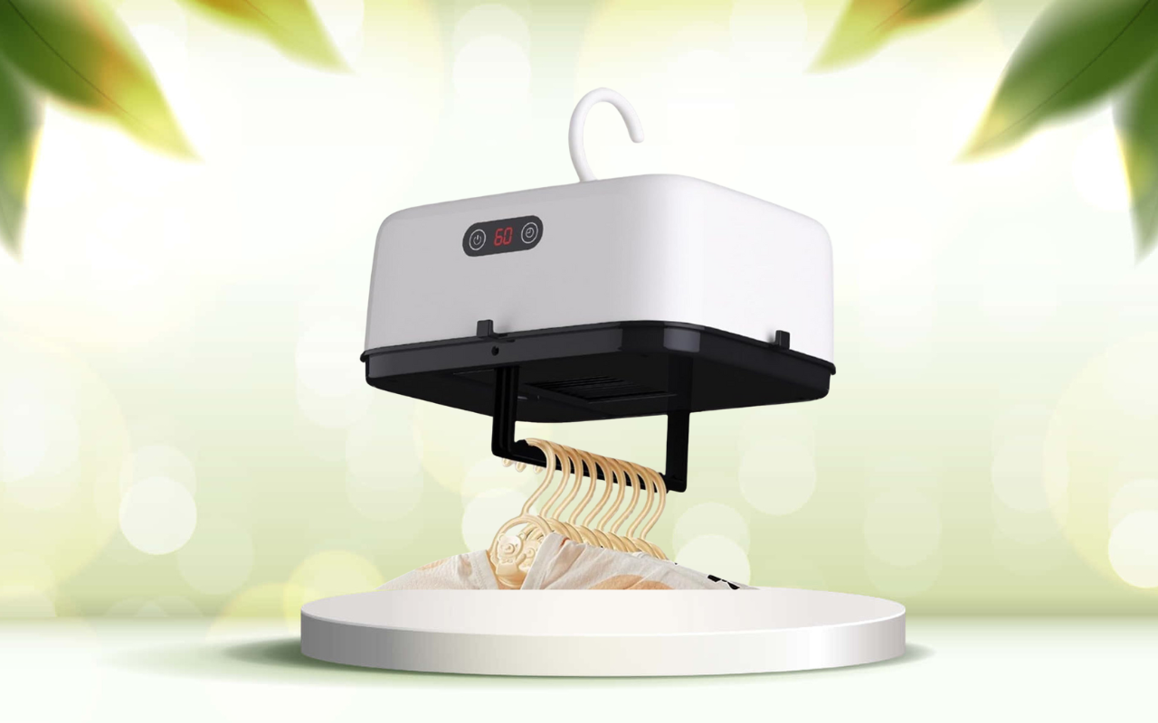Scopri l’asciugatrice portatile compatta: asciuga ovunque in poco spazio